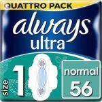 Always – Ultra Normal Plus Sanitary Towel with Wings Quattro Pack